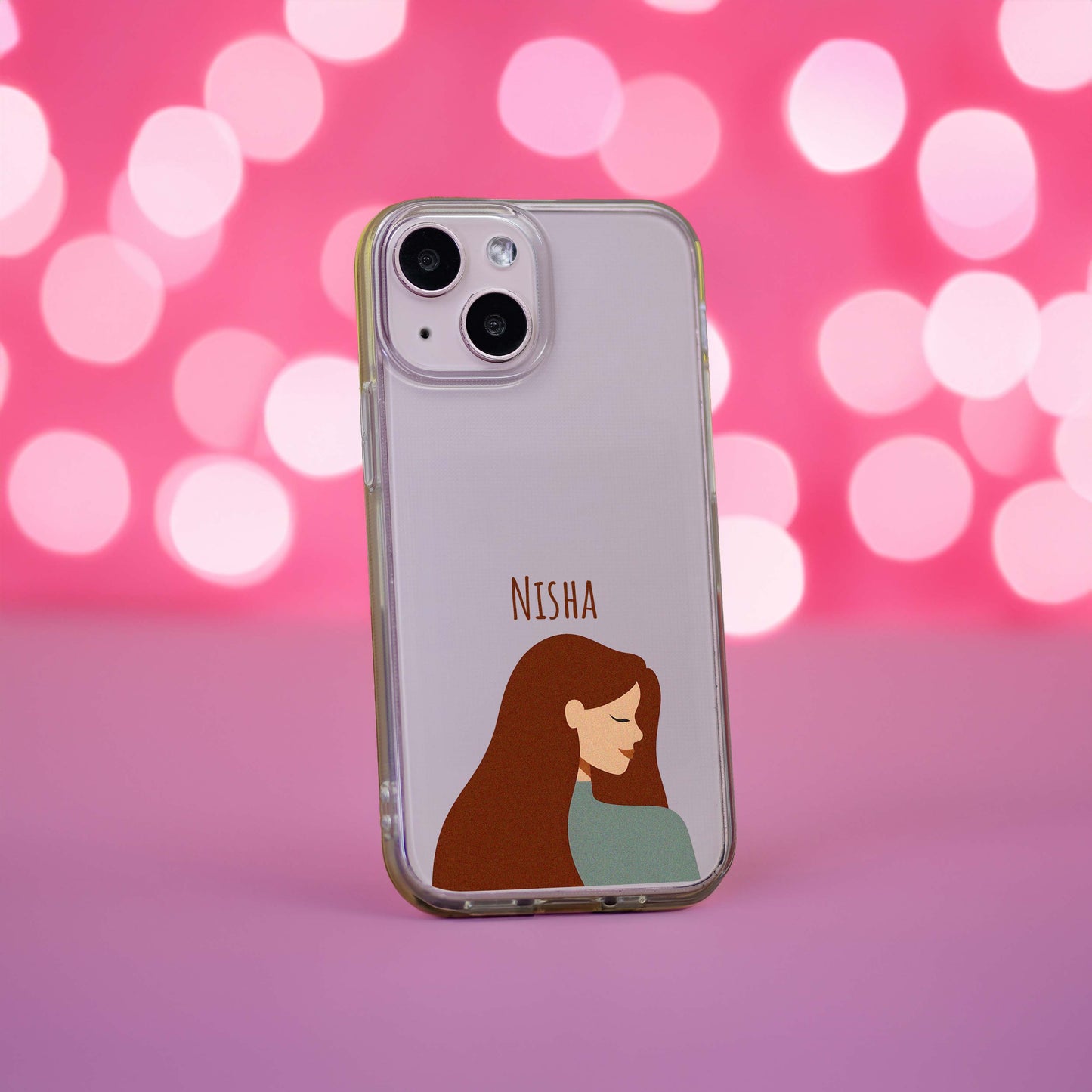 Long Hair Name Silicon Case