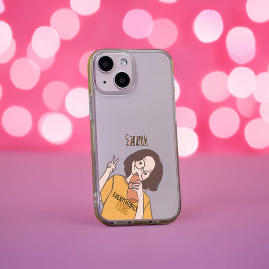 Playful Girl Name Silicon Case