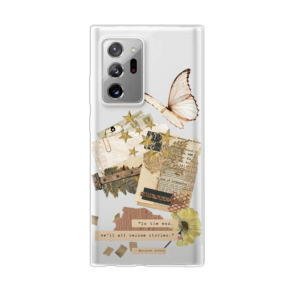 Brown-Butterfly-Aesthetic-Samsung-Note-20-Silicon-Case