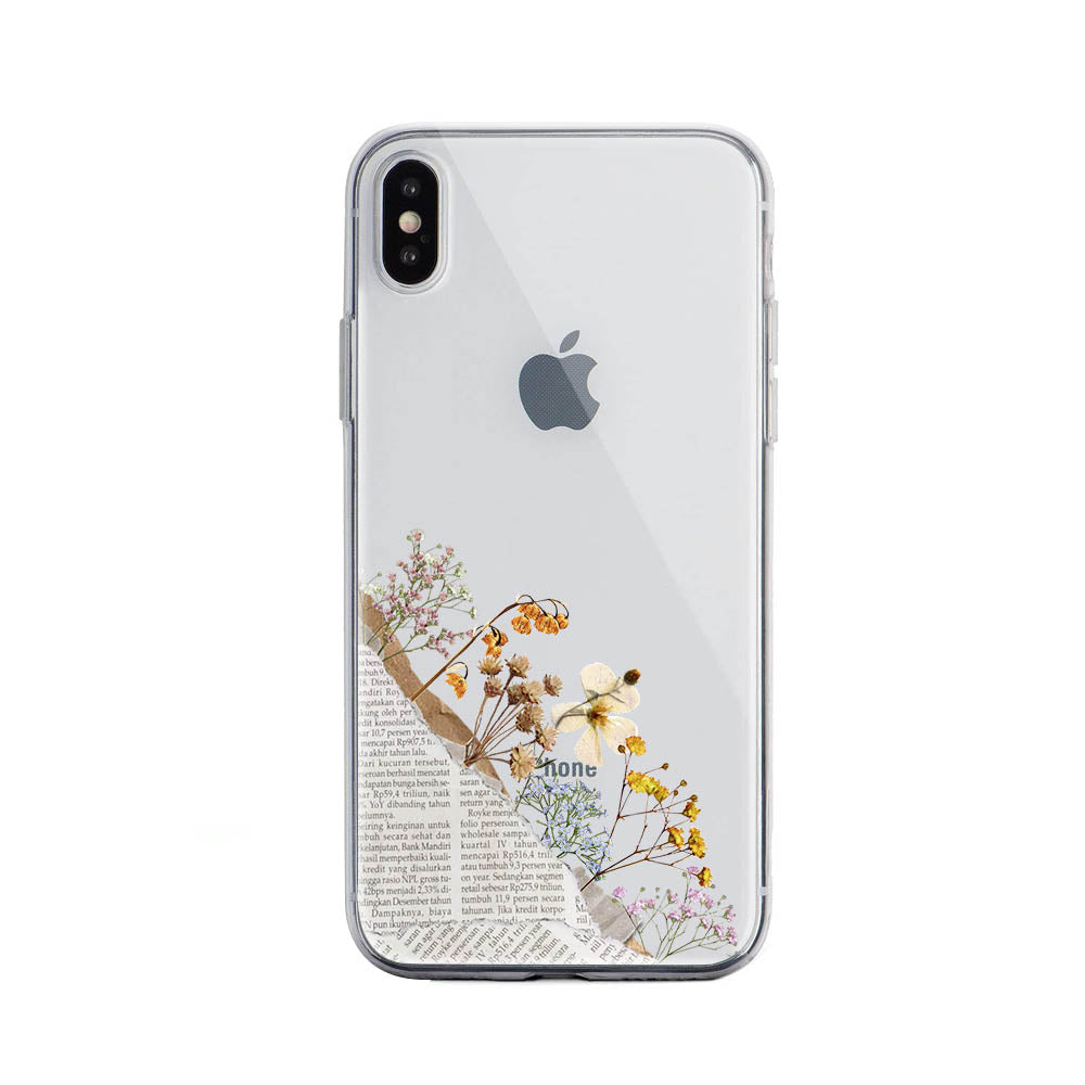 Dried-Flower-Paper-Aesthetic-Iphone-X-Silicon-Case