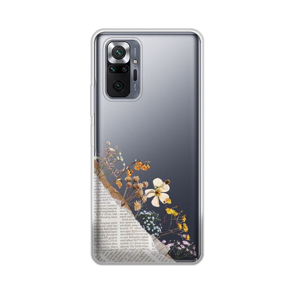 Dried-Flower-Paper-Aesthetic-Redmi-Note-10-Pro-Max-Silicon-Case