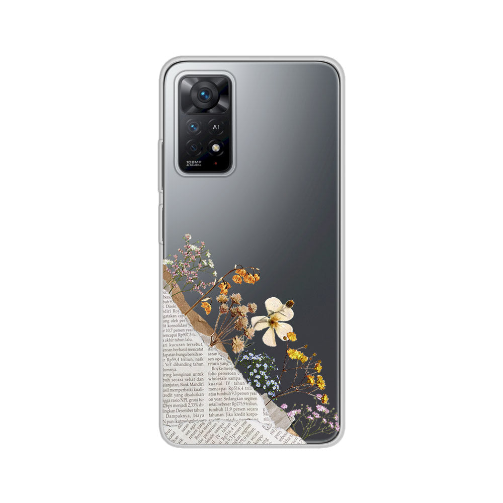 Dried-Flower-Paper-Aesthetic-Redmi-Note-11-Pro-Plus-5G-Silicon-Case